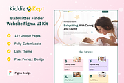 Kiddie Kept-Baby Sitter Website Kit, an UI Kit Template by Uptechies (Thumbnail 1 of 4)