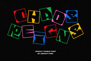 GF Texbox - Blocky Display Font, a Handwritten Font by GroovyFontCo (Thumbnail 5 of 7)