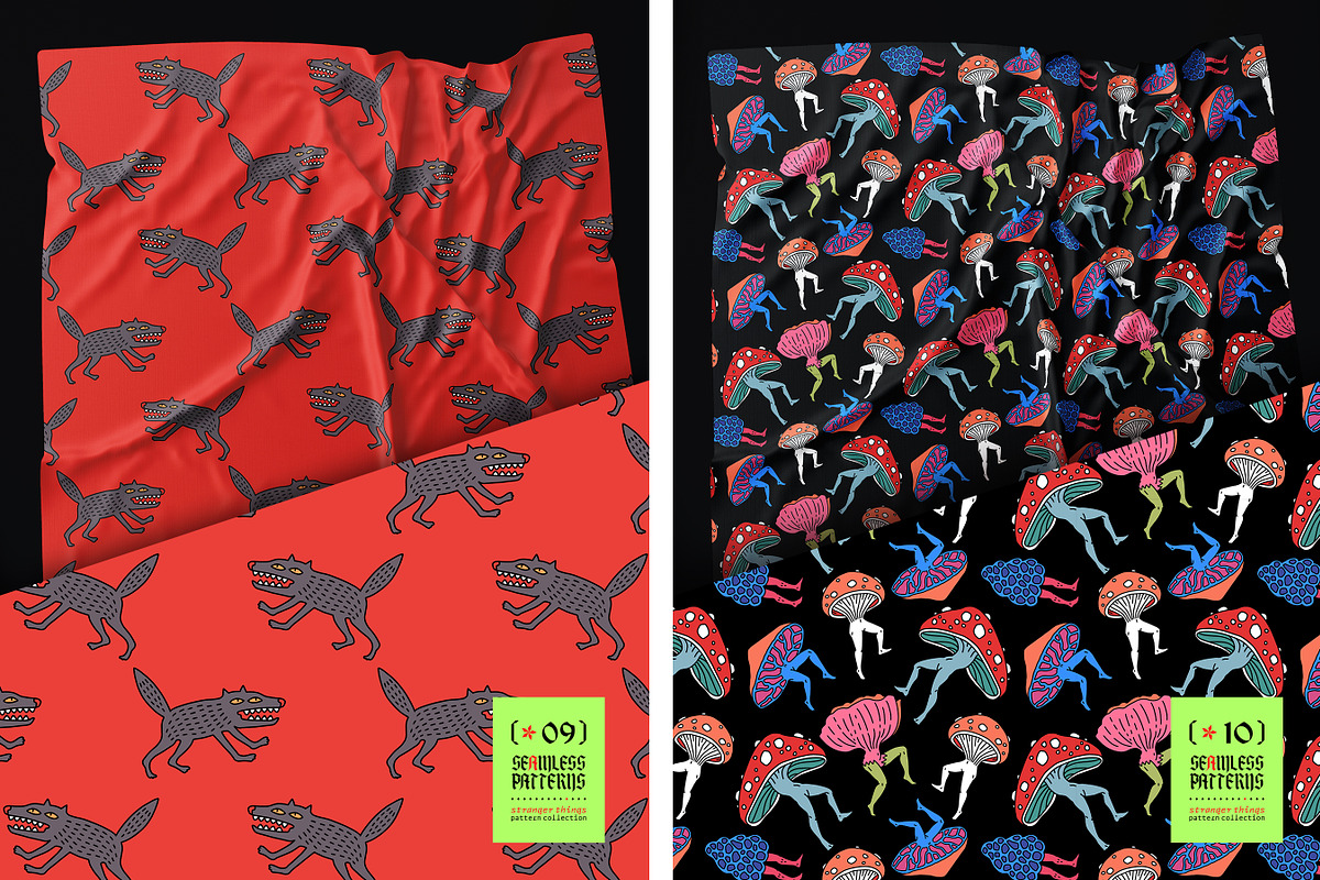 Stranger things, a Pattern Graphic by OlgaSoi007