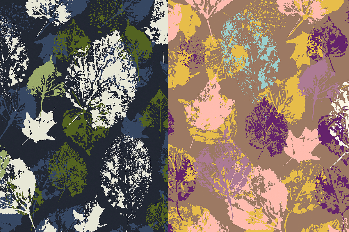 Autumn Leaves Seamless Patterns, a Pattern Graphic by Sunny Design (Photo 3 of 4)