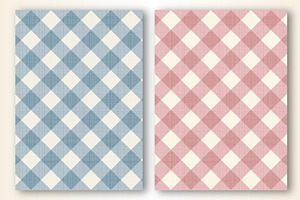 Set Of Seamless Gingham Patterns