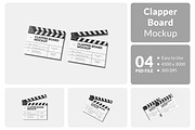Clapper Board Mockup, a Packaging Mockup by Hazzpro_Std (Thumbnail 1 of 5)