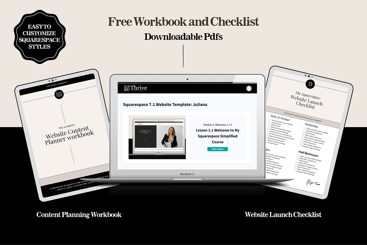 Squarespace 7.1 Template Juliana, a Websites & App Template by thrivedigitally (Photo 9 of 10)