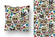 Day of the Dead. Hand drawn set., a Decorative Illustration by KundolaArt (Thumbnail 3 of 8)