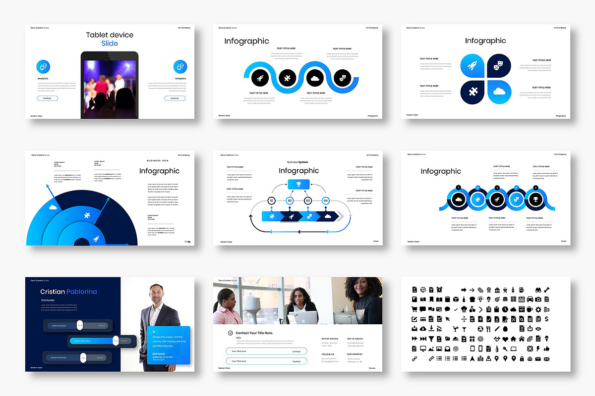 Marina - Business Google Slide, a Presentation Template by Dens Creative Studio (Photo 9 of 12)