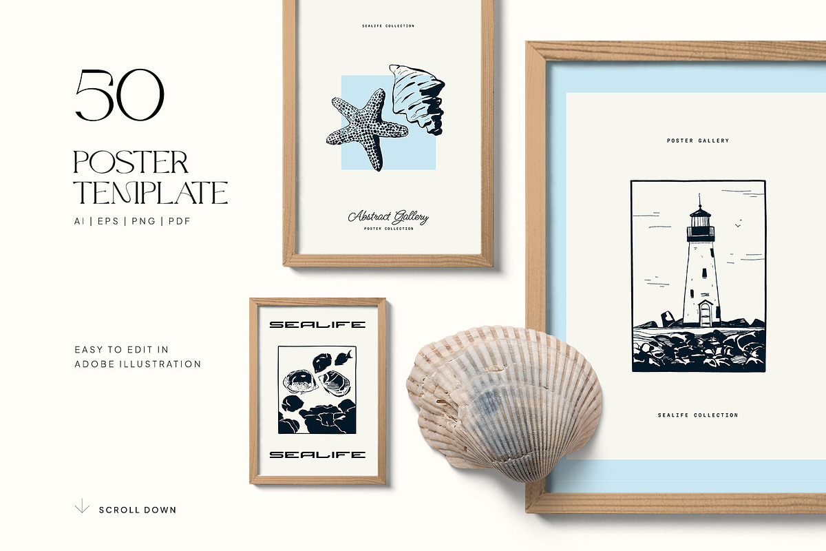 Sealife |  Poster Builder, an Object Graphic by KetteCreate (Photo 9 of 12)