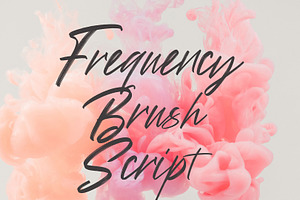 Frequency Brush Font