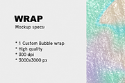 WRAP - 1 Bubble Wrap Texture Mockup, a Mockup by Bolderaja1 Studio (Thumbnail 7 of 7)