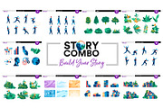Story Combo - Build Your Story, an Illustration by Hurcastock! (Thumbnail 1 of 11)