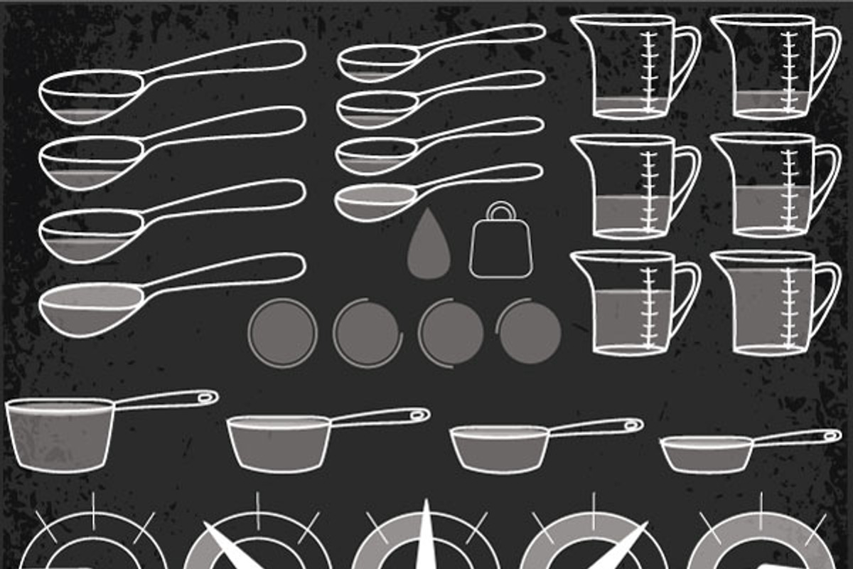 Cooking Recipe Conversion Graphic, an Illustration by The Geekery Store (Photo 2 of 2)