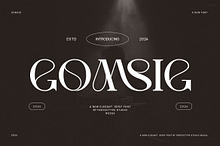 Gomsig Elegant Serif Font Typeface