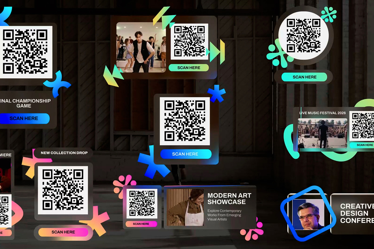 Modern QR Code Titles After Effect, a Social Media Template by Loin Studio (Photo 1 of 3)