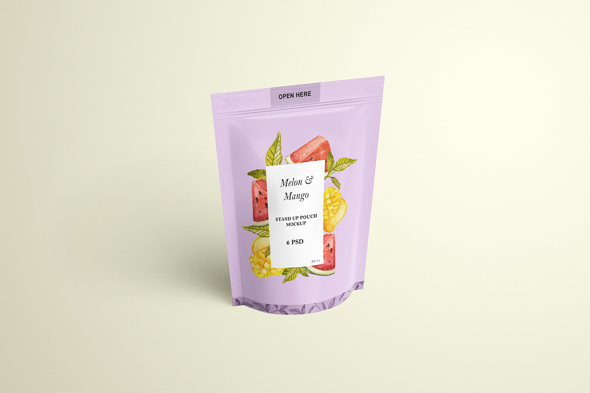 Tall Stand Up Zip Lock Pouch Mockup, a Packaging Mockup by Sheikhadesign (Photo 8 of 11)