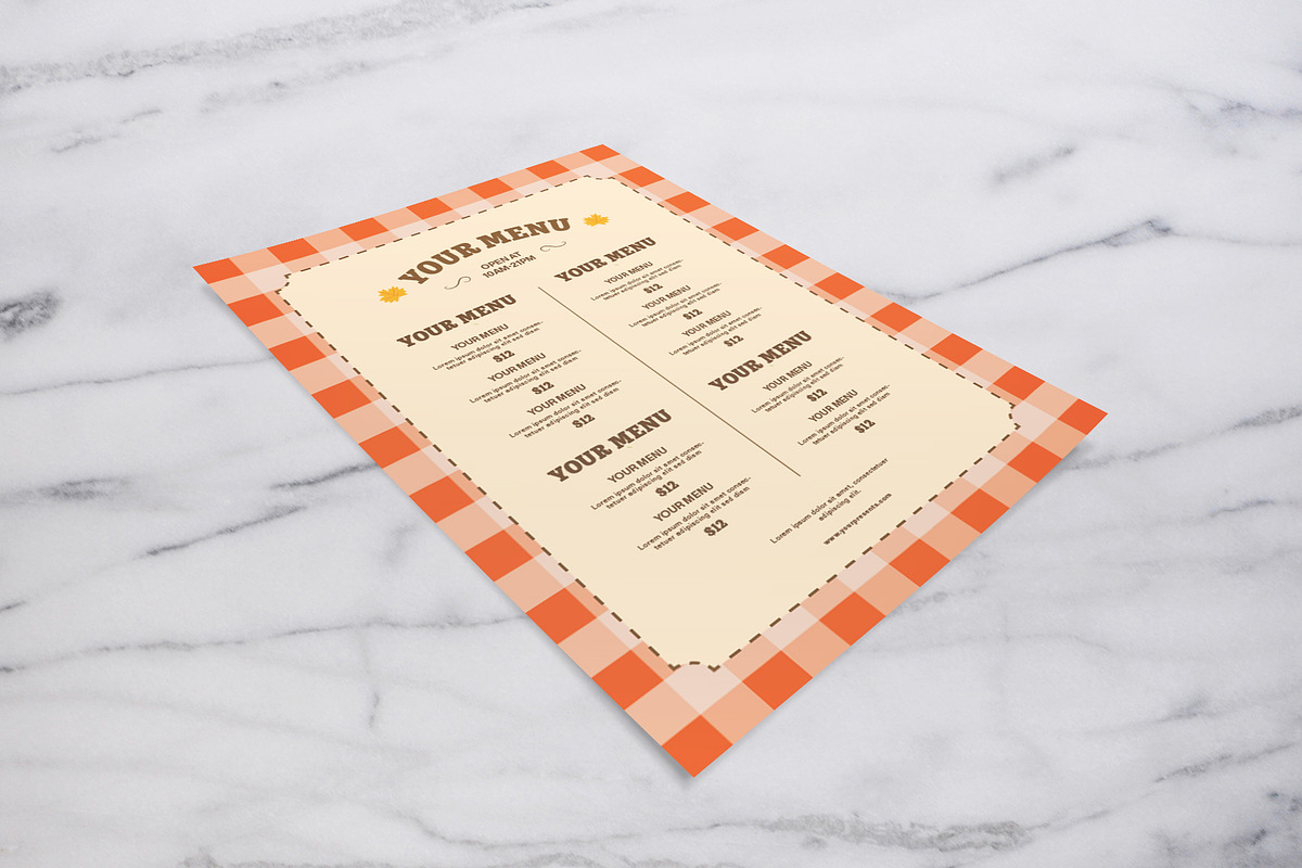 Fall Menu, a Flyer Template by lilyshop (Photo 2 of 2)