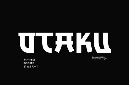 Otaku - Japanese Inspired Style Font