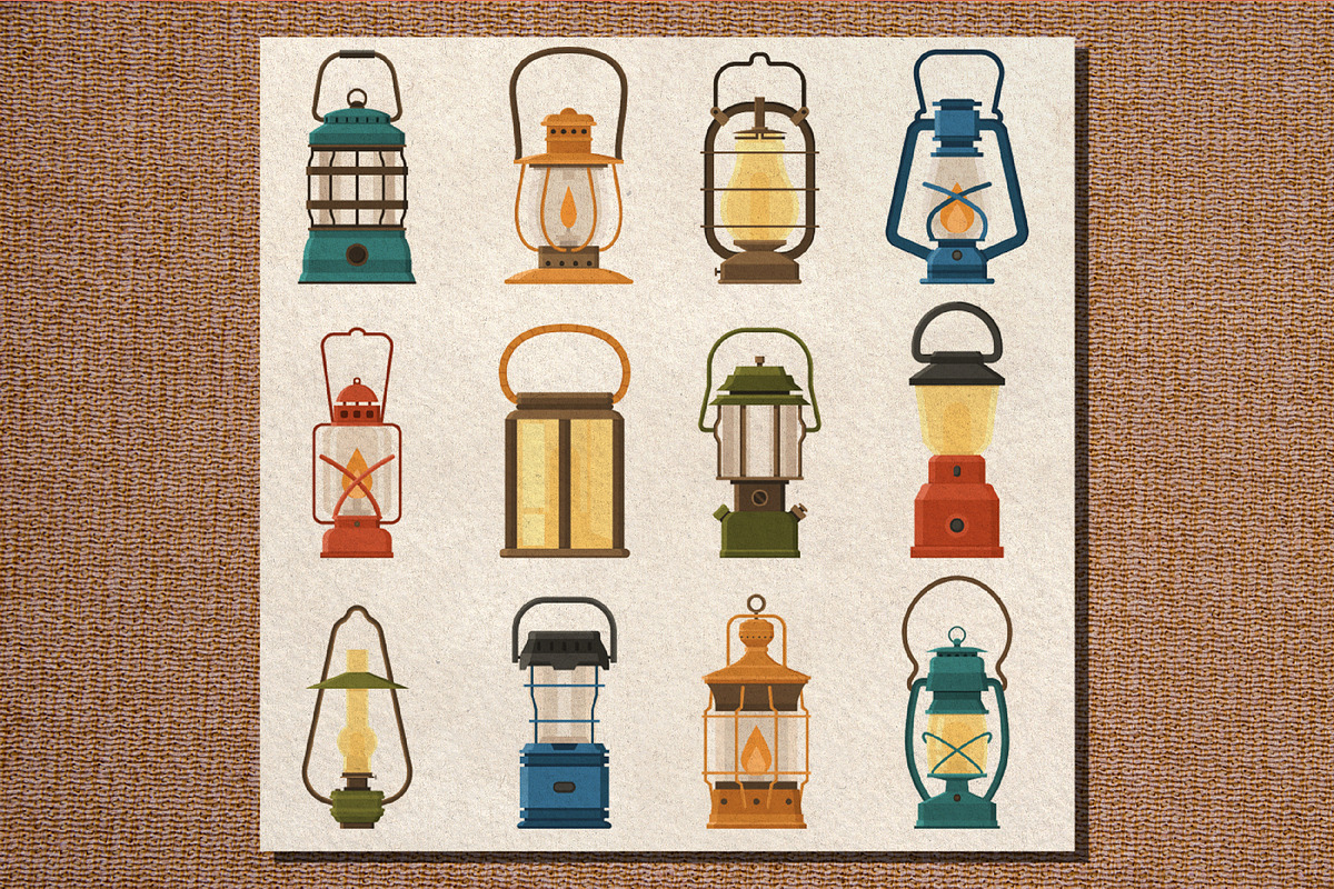 Vintage Camping Lantern Collection, an Object Graphic by Alex Krugli (Photo 1 of 6)