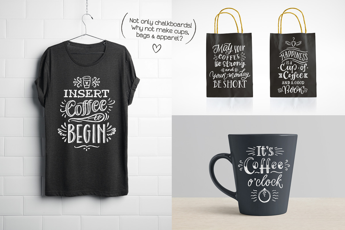 Coffee Chalk Letterings, an Illustration by Nina's Illustration Shop (Photo 6 of 6)