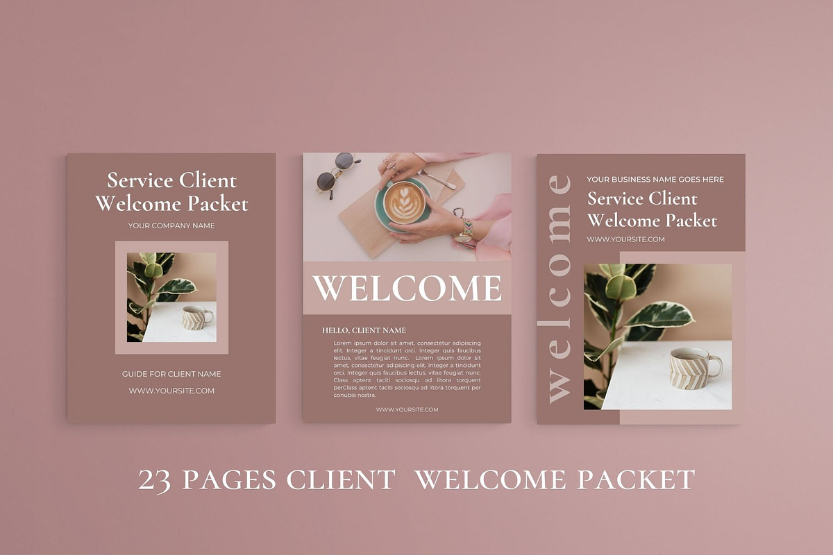Client Welcome Packet CANVA, a Magazine Template by bonadigitals (Photo 1 of 6)