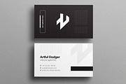 Black and White Business Card Design, a Business Card Template by MightyDesign (Thumbnail 1 of 6)