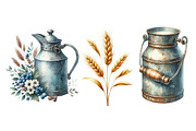 Farm animals watercolor  clipart, an Illustration by Designworld (Thumbnail 5 of 6)