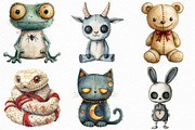 Halloween Voodoo Animal Doll Clipart, an Illustration by Craft Nest (Thumbnail 5 of 6)