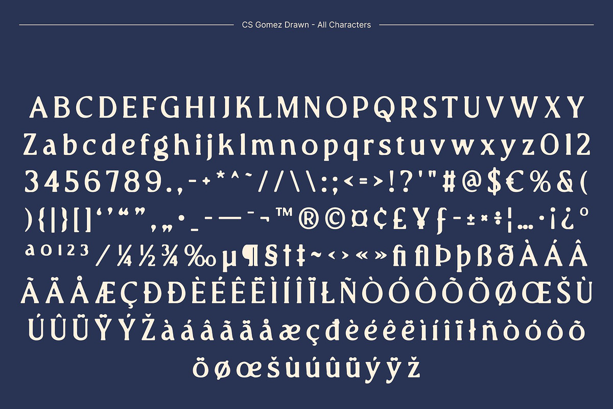 CS Gomez Drawn, a Serif Font by Craft Supply Co. (Photo 8 of 8)