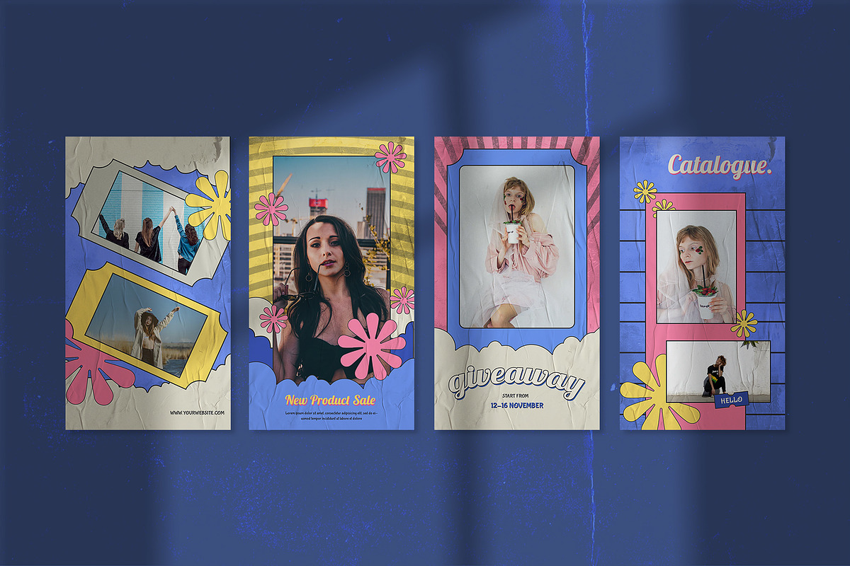 Gilvintage Instagram Templates, a Social Media Template by Azruca (Photo 3 of 9)