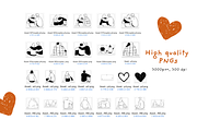 Valentines Day couples line art svg, a Person Illustration by Heartwarming Art (Thumbnail 9 of 11)