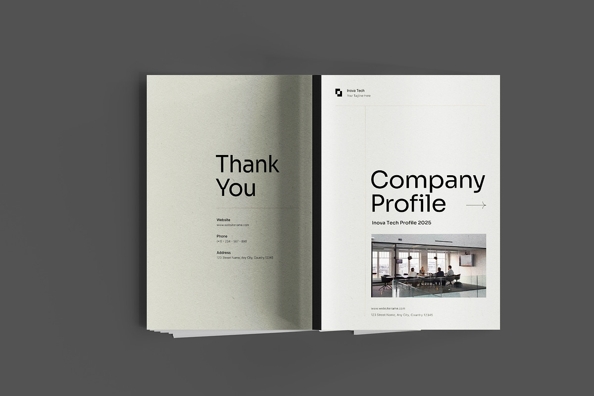 Modern Company Profile, a Brochure Template by Neermana (Photo 12 of 12)