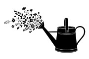 Floral Watering Can Design Bundle, an Illustration by Gaye Art (Thumbnail 9 of 31)