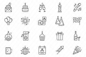 80 Celebration & Party Icons