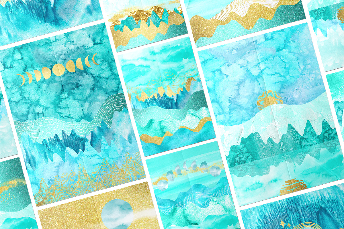 Celestial Landscape Abstract Creator, a Texture Illustration by Julie&Taily (Photo 3 of 25)