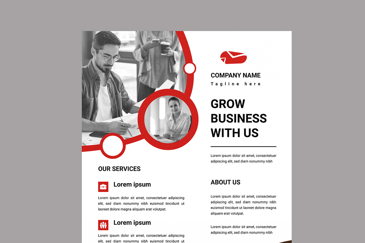 Business Flyer Design Layout, a Flyer Template by MightyDesign (Photo 3 of 7)