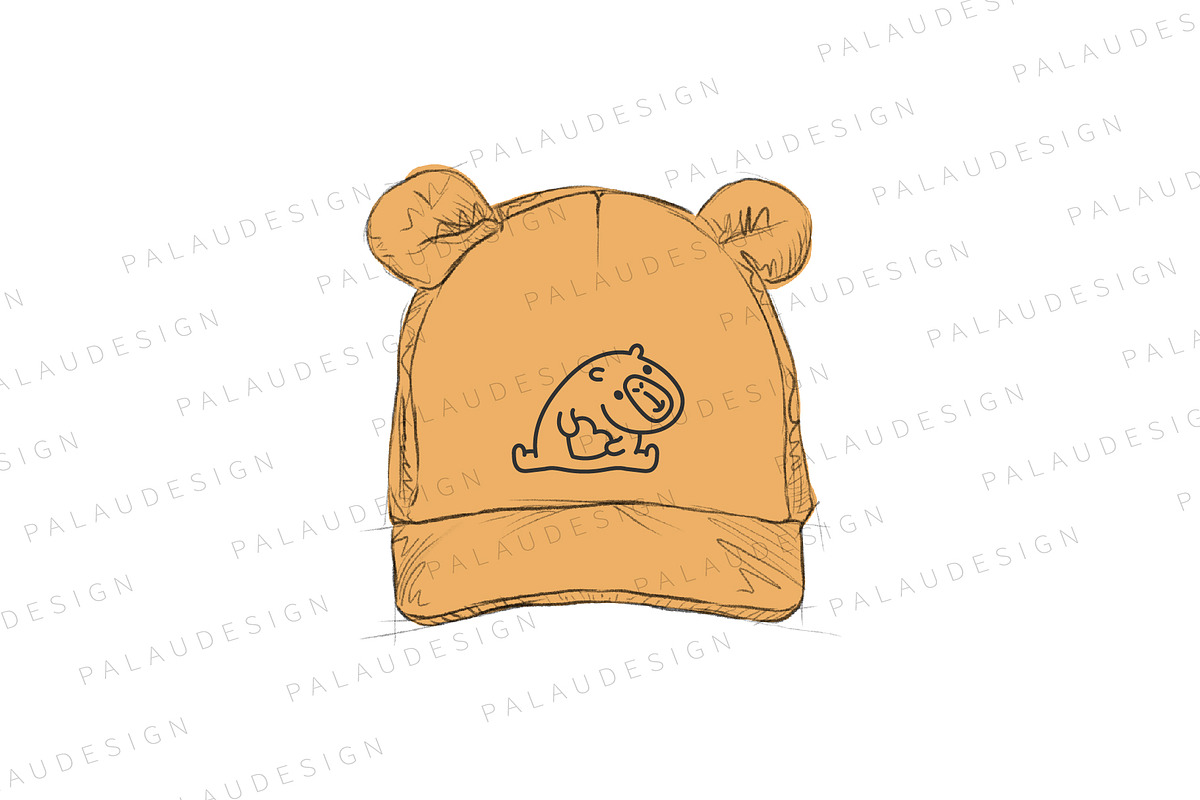 Cute Kawaii Capybara Character, an Animal Illustration by Palau (Photo 8 of 12)