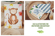 Watercolor Jungle baby animals set, an Animal Illustration by Watercolor Nastasia Art (Thumbnail 18 of 18)