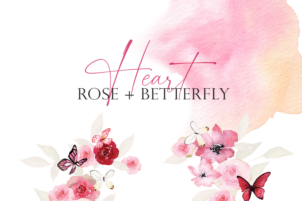 Watercolor flower - Lovely Valentine, an Illustration by Beigetime (Photo 2 of 8)