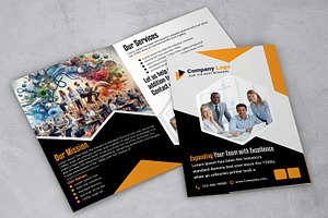 Corporate Bifold Brochure Template, a Brochure Template by AfzaalGraphics
