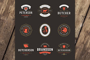 18 Meat Food Logos and Badges, a Branding & Logo Template by Vasya Kobelev (Thumbnail 8 of 11)