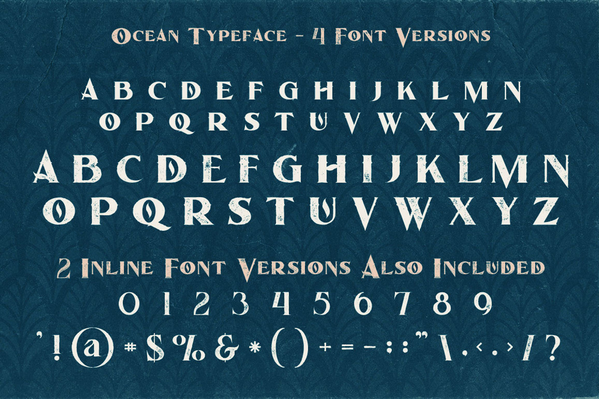 Ocean - Display Font preview 5
