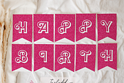 Pink Doll Birthday Wall Garland, an Invitation Template by Digital_Mind (Thumbnail 2 of 4)