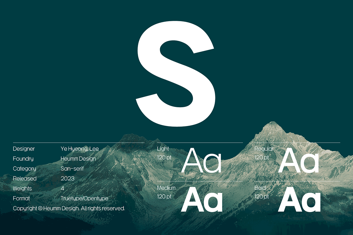 HU Sansans / 20% OFF, a Sans Serif Font by heummdesign (Photo 3 of 6)