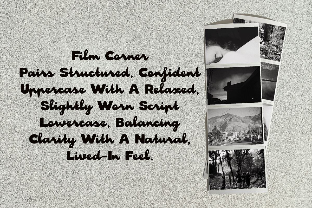 Film Corner Soft Handwritten Script, a Script Font by Struvictory.art (Photo 2 of 9)