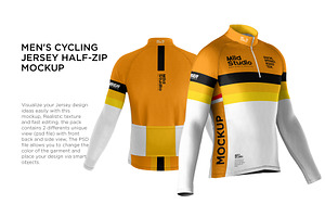 Men's Cycling Jersey Mockup