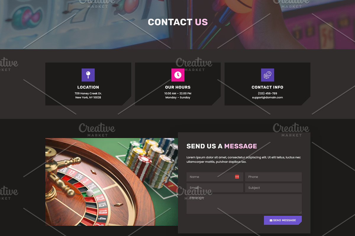 Online Casino Games & Slot Machines, a WordPress Template by HasnainDEV (Photo 6 of 6)