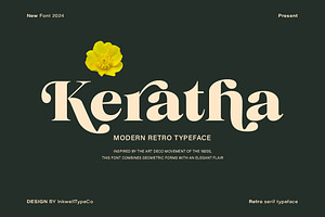 Keratha - MODERN RETRO TYPEFACE