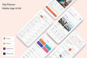 Trip Planner Mobile App UI Kit