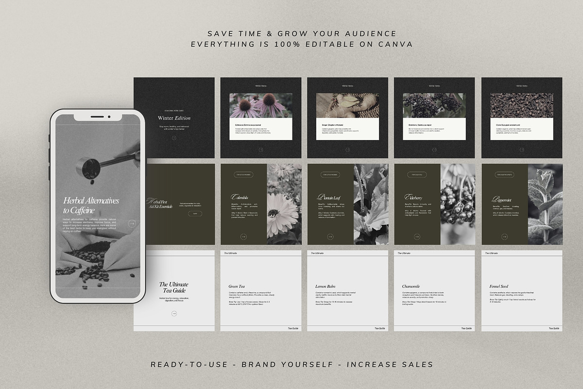 Herbalist Carousel Post Templates, a Social Media Template by Terraa Studio Design (Photo 4 of 9)