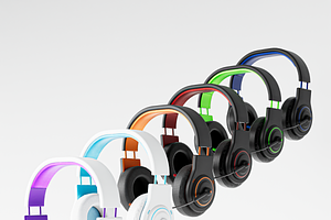 Headphones, an Object 3D Model by Snji | 3D Models