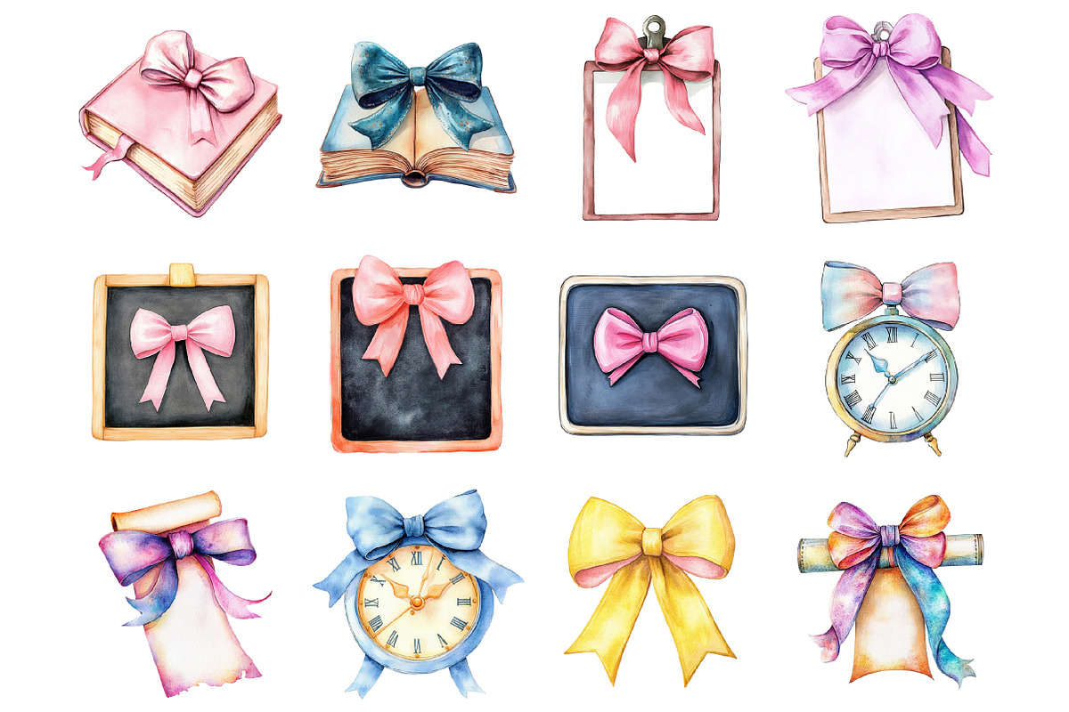 Teacher Coquette Bow Clipart, a Graphic by CitraGraphics (Photo 3 of 4)