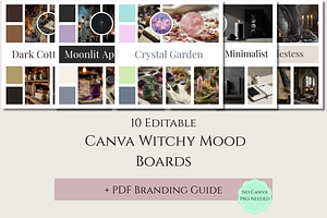 Witchy Canva Mood Boards Kit